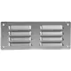 Metalen ventilatierooster vierkant 260x105 mm rvs - MR26105i