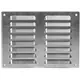 Metalen ventilatierooster vierkant 260x190 mm aluminium - MR2619Al