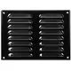 Metalen ventilatierooster vierkant 260x190 mm zwart - MR2619M - RAL9005