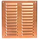 Metalen ventilatierooster vierkant 260x280 mm koper - MR2628Cu