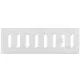 Metalen instelbaar rechthoekige sleuf rooster 300x100 wit - MR3010R - RAL9016