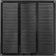 Metalen rooster 300x300mm zwart – MR3030M - RAL9005