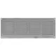 Metalen rechthoekige sleuf rooster 400x100 zink - MR4010ZN
