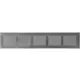 Metalen rechthoekige sleuf rooster 500x100 zink - MR5010ZN