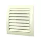 Muurrooster 150x150 met diameter 100 wit - ND10