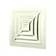 Plafondrooster vierkant 150x150 diameter: 100 wit - ND10G
