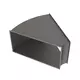 Bocht 45 graden horizontaal B=300 mm x H=150 mm