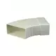 Rechthoekig kunststof horizontale 15-60 ° bocht 110x55 - KLH15-60