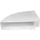 Rechthoekige kunststof horizontale 90° bocht 220x90mm - KLH29-90