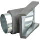 Thermoduct 45 graden aftak stuk 80 mm