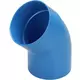 Wavin Ventiza bocht 45 graden PVC rond met diameter 125 mm M/S