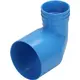Wavin Ventiza eindstuk 90 graden PVC rond 125x80x100 mm M/M