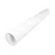 Buis wit diameter 125mm - lengte 1 meter RAL 9010