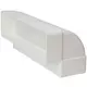Rechthoekige kunststof verticale 90° bocht 220x90mm - KLV29-90