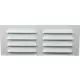 Metalen rechthoekige sleuf rooster 260x105 wit - MR26105