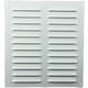 Metalen rechthoekige sleuf rooster 260x280 wit - MR2628