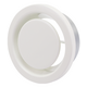 Ventilatie afvoer ventiel 125mm met metaal klemveren - EAV-C125 RAL9010