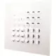 Multinozzle plafondrooster 596x596mm - MN24 RAL 9016