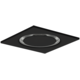 Plafondrooster staal ronde luchtuitlaat voor toe- en afvoer 595x595 mm – 250 mm – RAL 9005