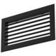 Wandrooster aluminium enkel instelbaar – met klemveren – 800x150 mm – RAL 9005