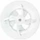Solara badkamerventilator met heat mover - 100 mm diameter - mat wit