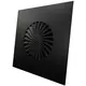 Wervelrooster vaste lamellen 600mm vierkant - SWS 600 RAL 9005 30% glans