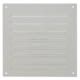 Buitenrooster vierkant 200x200mm aluminium - RAL9010