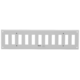 Wandrooster verstelbaar 300x100mm metaal - RAL 9016