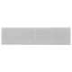 Wandrooster 500x100mm aluminium - RAL9016