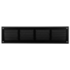 Wandrooster 300x100mm aluminium - RAL9005 30% glans