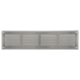 Wandrooster 500x100mm aluminium - Ongecoat