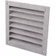 Buitenmuurrooster aluminium 100x100 mm - Aluminium