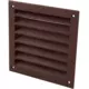Buitenmuurrooster aluminium 100x100 mm - RAL 8016