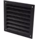 Buitenmuurrooster aluminium 100x100 mm - RAL 9005