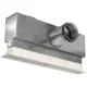 Lijnrooster aluminium met 1 instelbaar patroonblad – 1000 mm – RAL 9010 + geïsoleerd plenum met luchtdebietregelklep