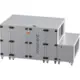 Maxivent WTW luchtbehandelingkasten met tegenstroomwisselaar 5000 m3/h met DX-batterij horizontaal rechts - PHE 5000 H ODJR T 01