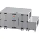 Maxivent WTW luchtbehandelingkasten met tegenstroomwisselaar 7600 m3/h met warmwaterbatterij en koudwaterbatterij horizontaal rechts - PHE 7600 H WKJR T 02