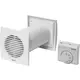 Ventilator 128 mm Wit met thermostaat - SPKT125