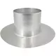 Thermoduct aluminium plakplaat voor dakdoorvoer diameter 200 mm