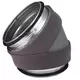 Thermoduct 13mm bocht diameter 250 mm 45 graden geisoleerd