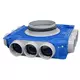 Vent-Axia Uniflexplus subverdeelbox 12 x Ø69mm zijaansluiting met tuit Ø180mm