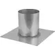 Vloerplaat voor buis diameter 130 mm - 200 mm hoogte gelaste opstand I304