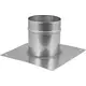 Vloerplaat voor buis diameter 130 mm - 200 mm hoogte opstand I304