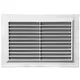 Ventilatierooster rechthoekig met grill 250x170 wit  - VR2517