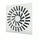 Wervelrooster 594x594 met instelbaar luchtpatroon - 36 schoepen