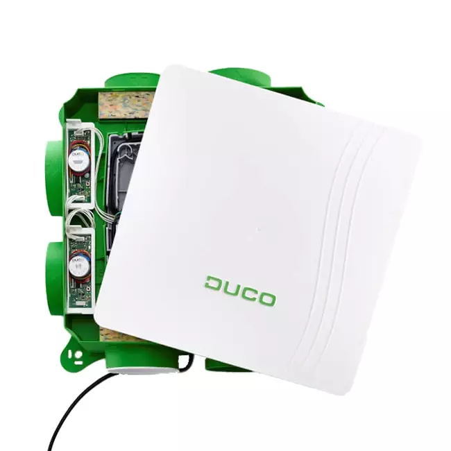 Duco Focus CO2 + vocht regelklep 50 m³/h