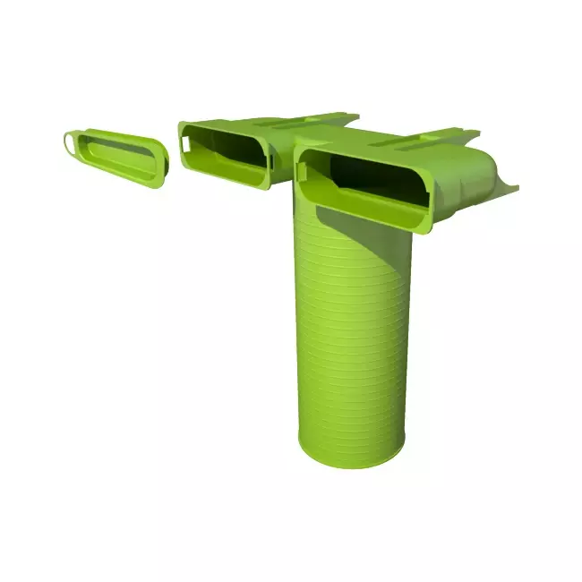 Ubbink Air Excellent 45SC ventieladapter 125 2x90°