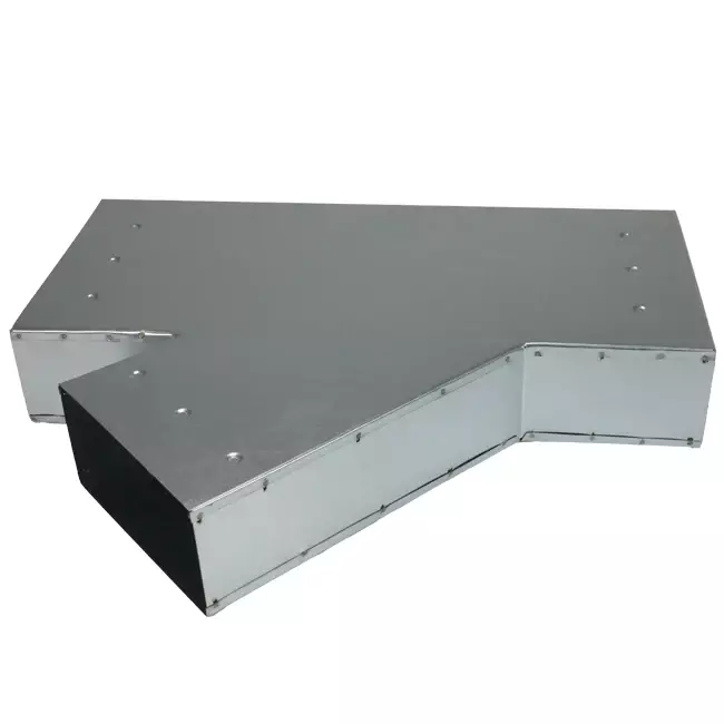 T-stuk 45 graden 220x80 mm - 170x80 mm tbv instortkanaal