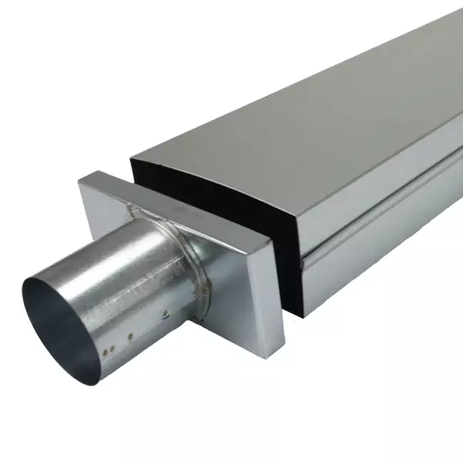 Deksel 170x80 mm met aansluiting diameter 80 mm tbv instortkanaal