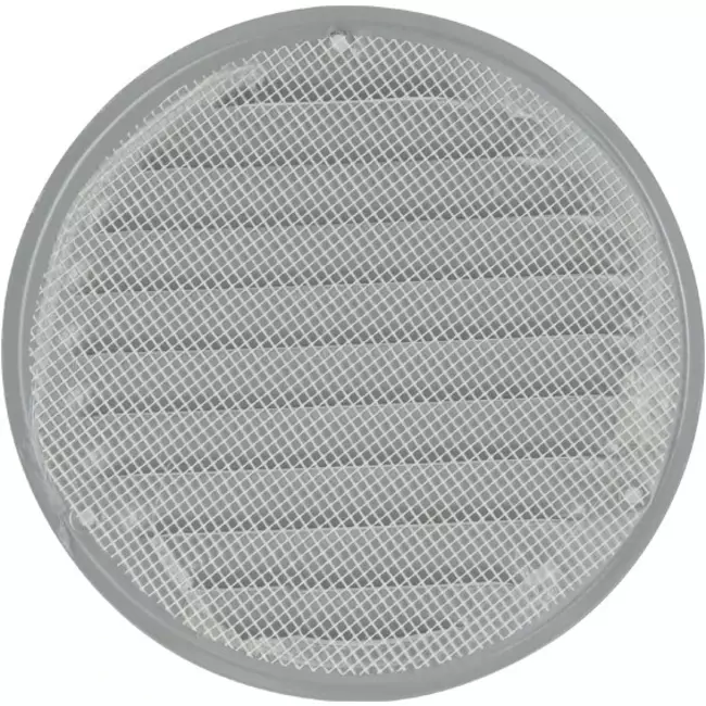 Metalen ventilatierooster rond Ø160 mm grijs - MR160P - RAL9006